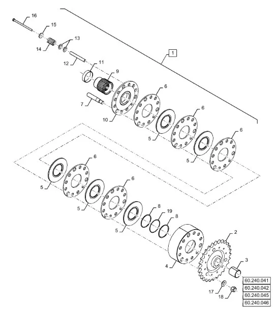 47607495 - Узел сцепления привода